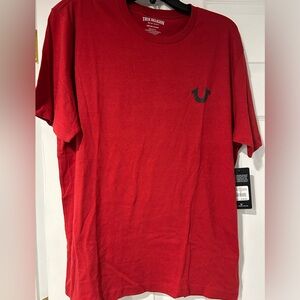 True Religion Red/Black Guitar Buddha Tee